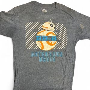 Star Wars The Force Awakens BB-8 Astromech Droid Graphic T-Shirt Men Size Medium